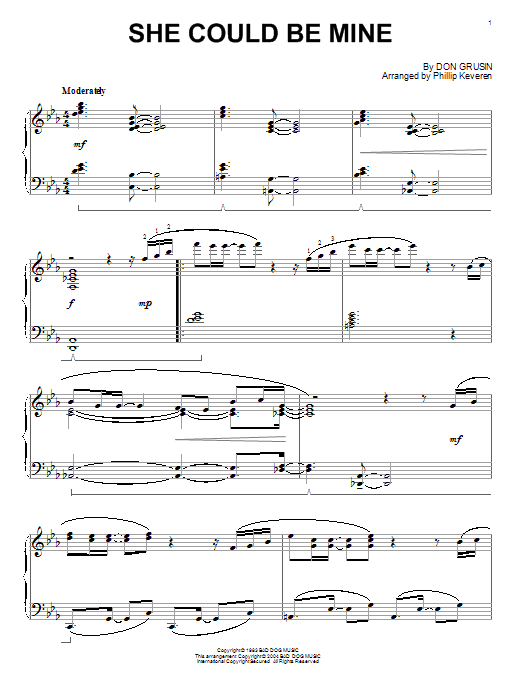 Dave Grusin She Could Be Mine (arr. Phillip Keveren) sheet music notes and chords arranged for Piano Solo
