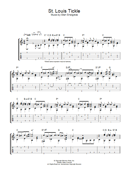 Dave Van Ronk St. Louis Tickle sheet music notes and chords arranged for Guitar Tab