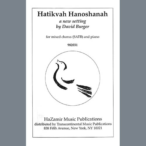 Easily Download David Burger Printable PDF piano music notes, guitar tabs for  SATB Choir. Transpose or transcribe this score in no time - Learn how to play song progression.