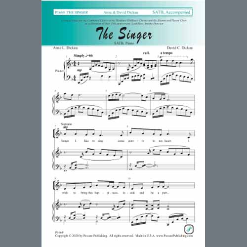 Easily Download David C. Dickau Printable PDF piano music notes, guitar tabs for  SATB Choir. Transpose or transcribe this score in no time - Learn how to play song progression.