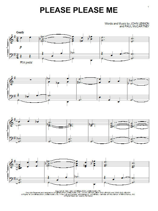 David Lanz Please Please Me sheet music notes and chords arranged for Piano Solo