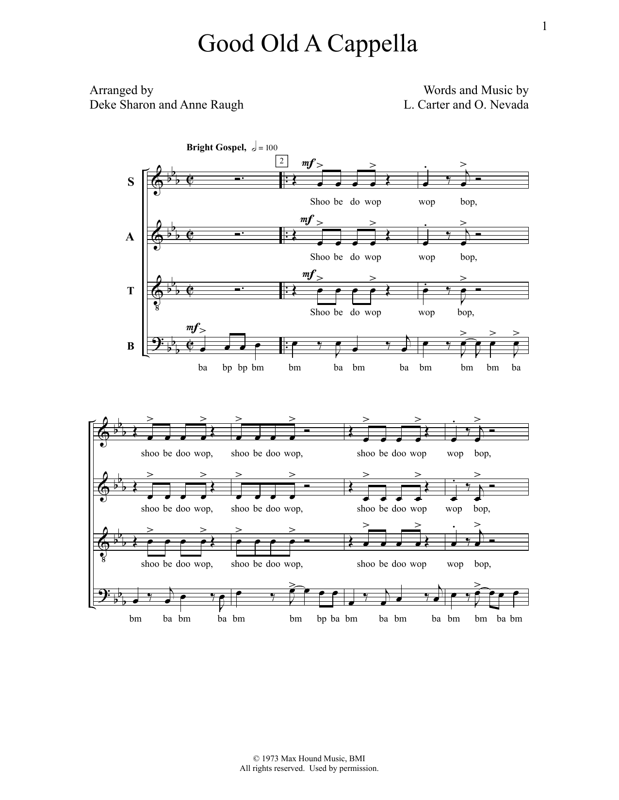 Deke Sharon Good Old A Cappella sheet music notes and chords arranged for SATB Choir