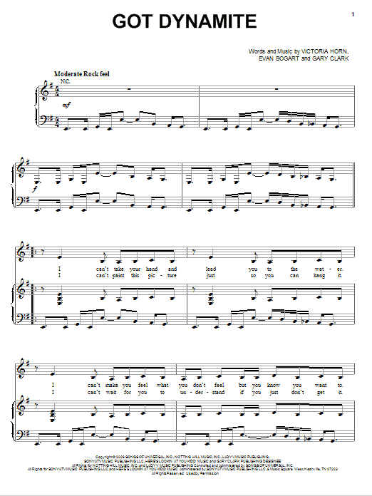 Demi Lovato Got Dynamite sheet music notes and chords arranged for Piano, Vocal & Guitar Chords (Right-Hand Melody)
