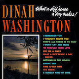 Dinah Washington 'What A Diff'rence A Day Made' Piano, Vocal & Guitar Chords (Right-Hand Melody)
