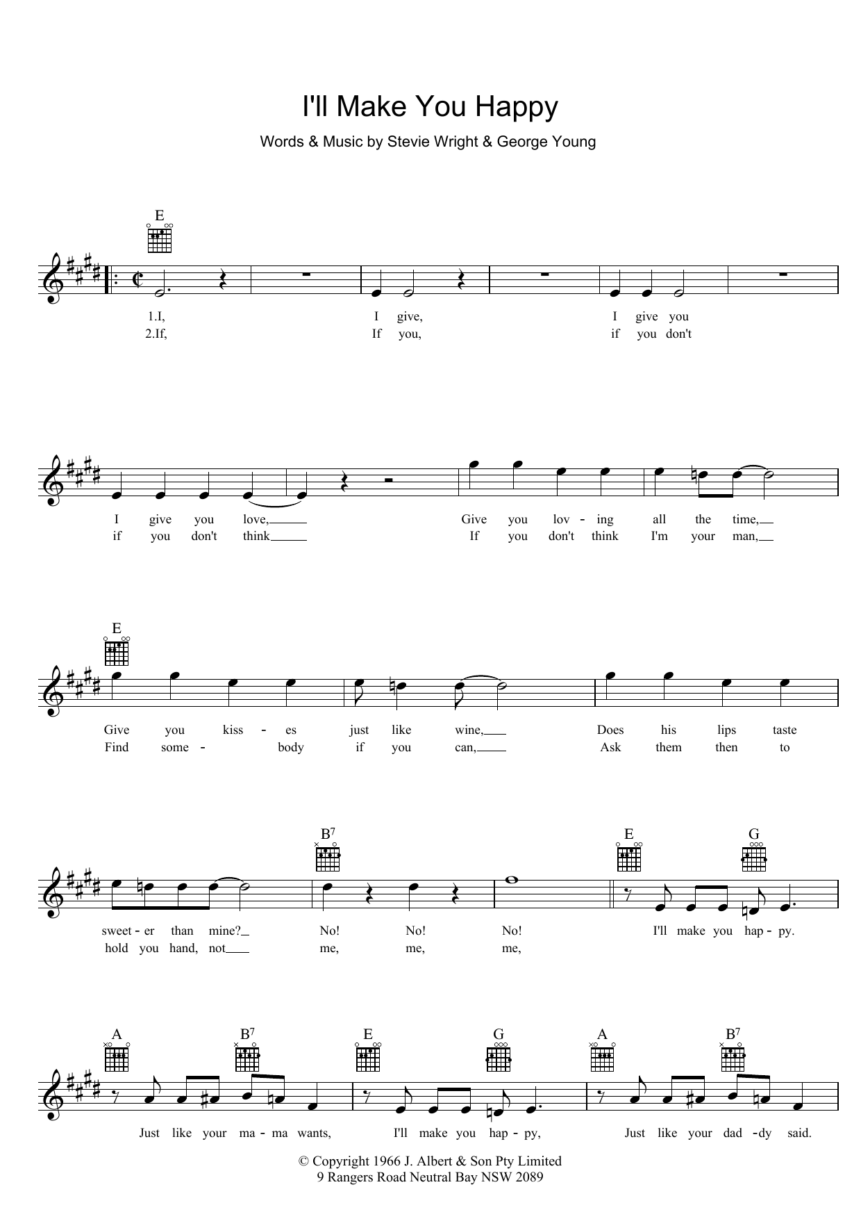 Divinyls I'll Make You Happy sheet music notes and chords arranged for Lead Sheet / Fake Book