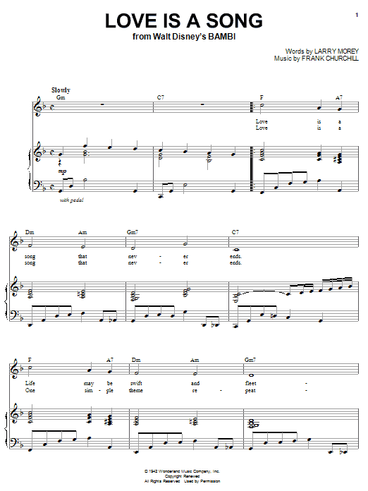 Donald Novis Love Is A Song sheet music notes and chords arranged for Piano & Vocal