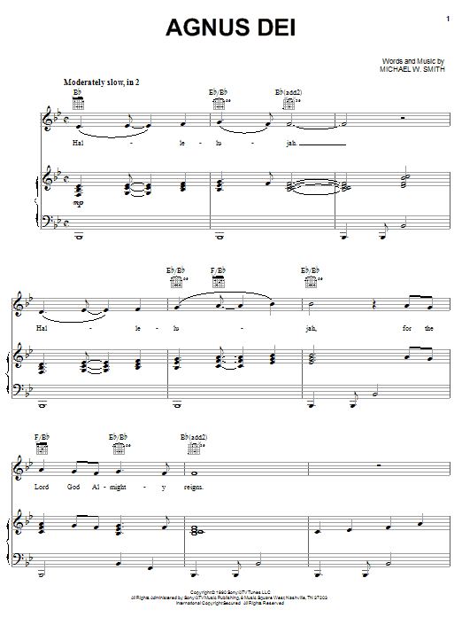 Donnie McClurkin Agnus Dei sheet music notes and chords arranged for Piano, Vocal & Guitar Chords (Right-Hand Melody)
