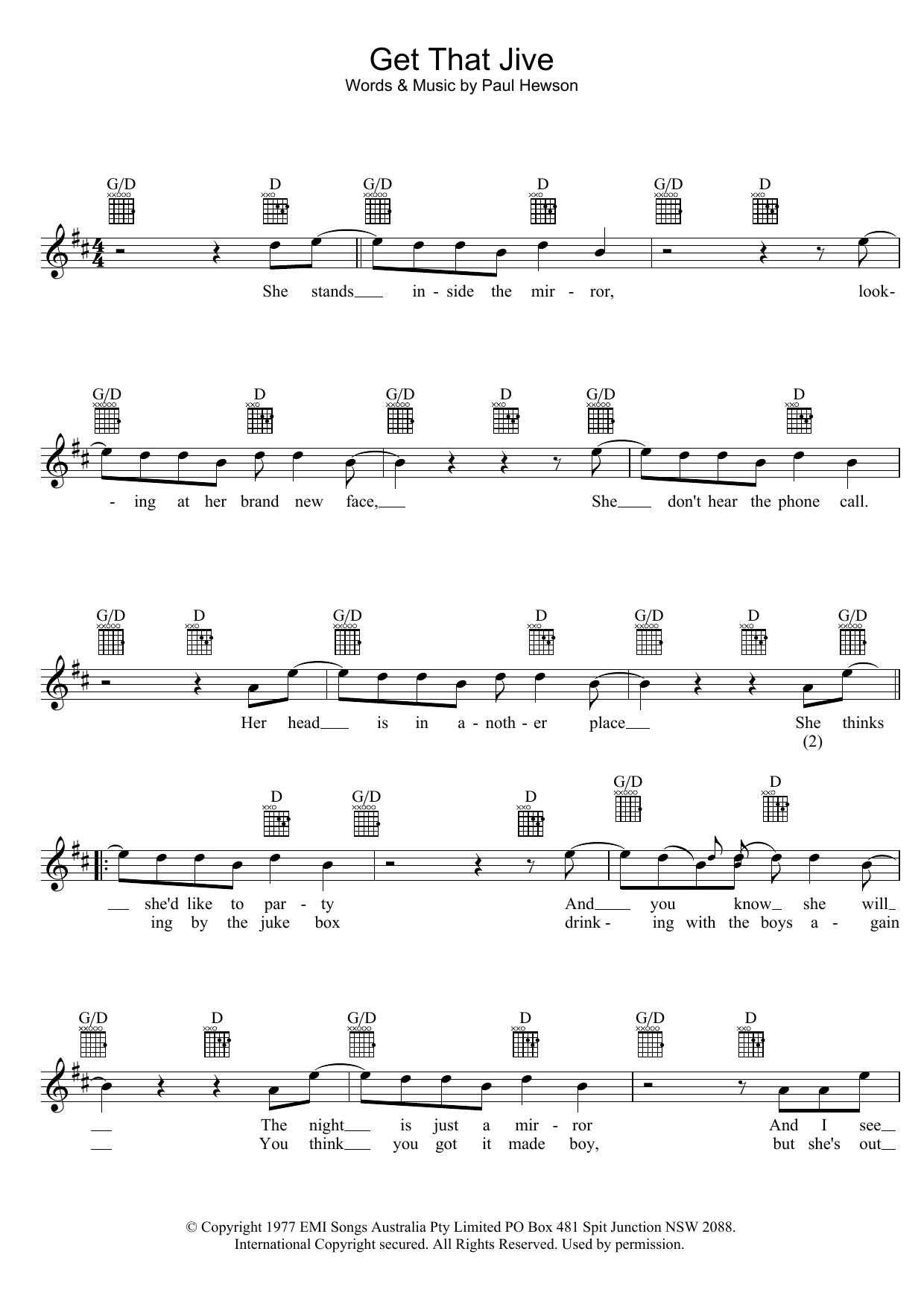 Dragon Get That Jive sheet music notes and chords arranged for Lead Sheet / Fake Book