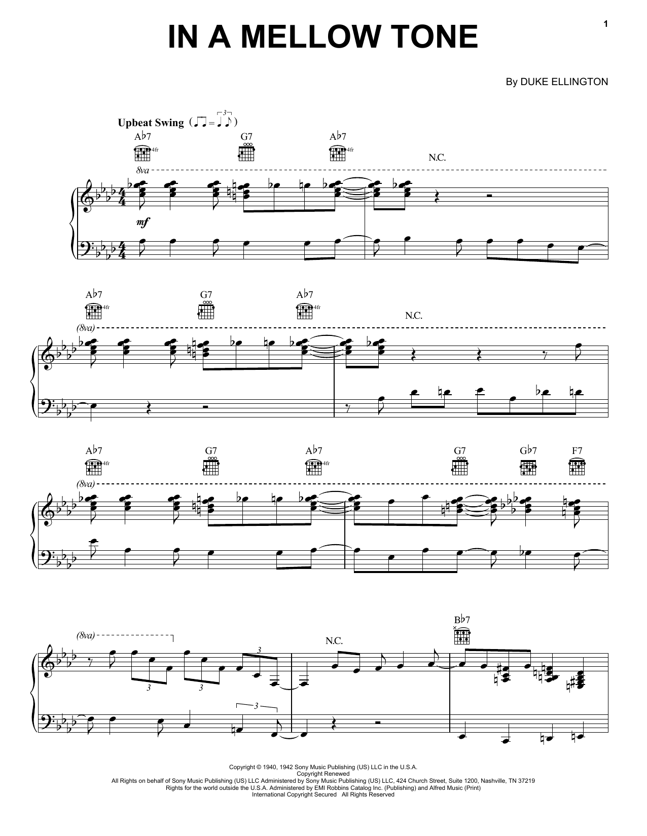 Duke Ellington Jump For Joy sheet music notes and chords arranged for Piano, Vocal & Guitar Chords (Right-Hand Melody)