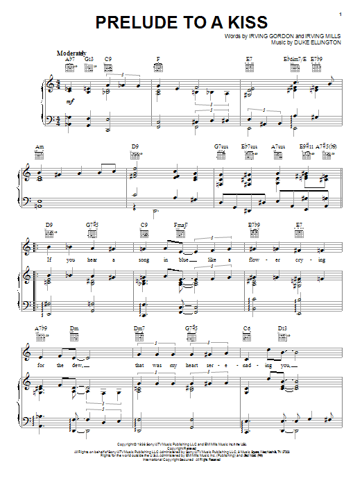 Duke Ellington Prelude To A Kiss sheet music notes and chords arranged for Lead Sheet / Fake Book