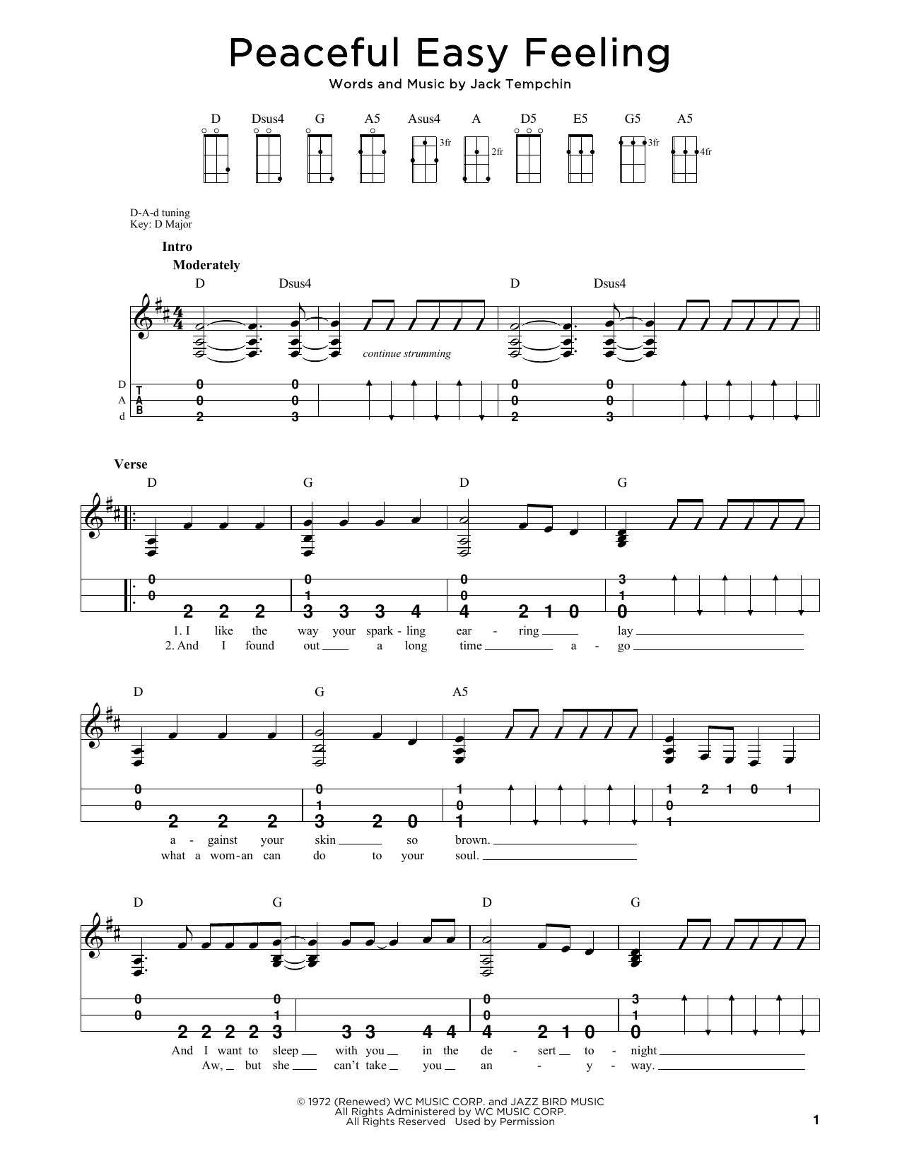 Eagles Peaceful Easy Feeling (arr. Steven B. Eulberg) sheet music notes and chords arranged for Dulcimer