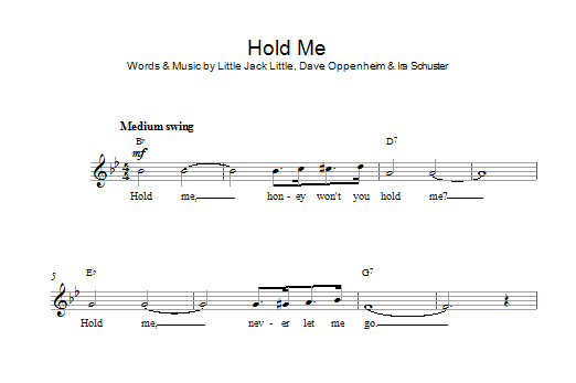 Eddy Arnold Hold Me sheet music notes and chords arranged for Lead Sheet / Fake Book