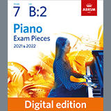Edvard Grieg 'Sarabande (Grade 7, list B2, from the ABRSM Piano Syllabus 2021 & 2022)' Piano Solo