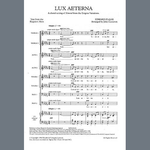Easily Download Edward Elgar Printable PDF piano music notes, guitar tabs for  SSAATTBB Choir. Transpose or transcribe this score in no time - Learn how to play song progression.