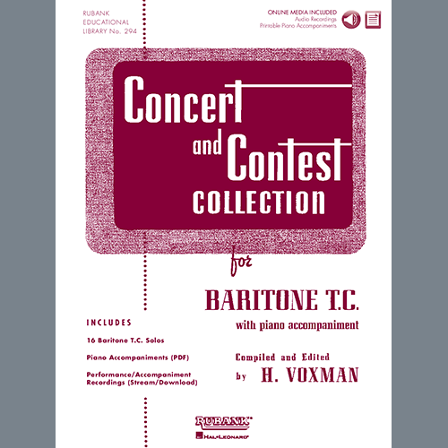 Easily Download Edward Llewellyn Printable PDF piano music notes, guitar tabs for  Baritone T.C. and Piano. Transpose or transcribe this score in no time - Learn how to play song progression.