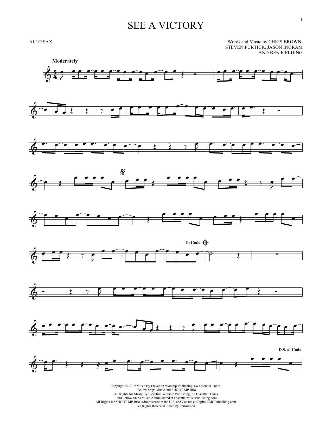 Elevation Worship See A Victory sheet music notes and chords arranged for Clarinet Solo