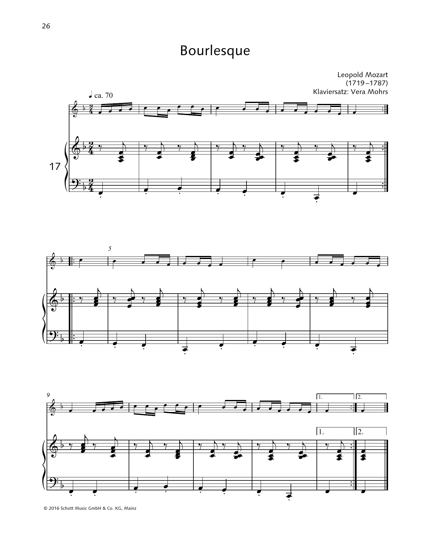 Elisabeth Kretschmann Bourlesque sheet music notes and chords arranged for Woodwind Solo