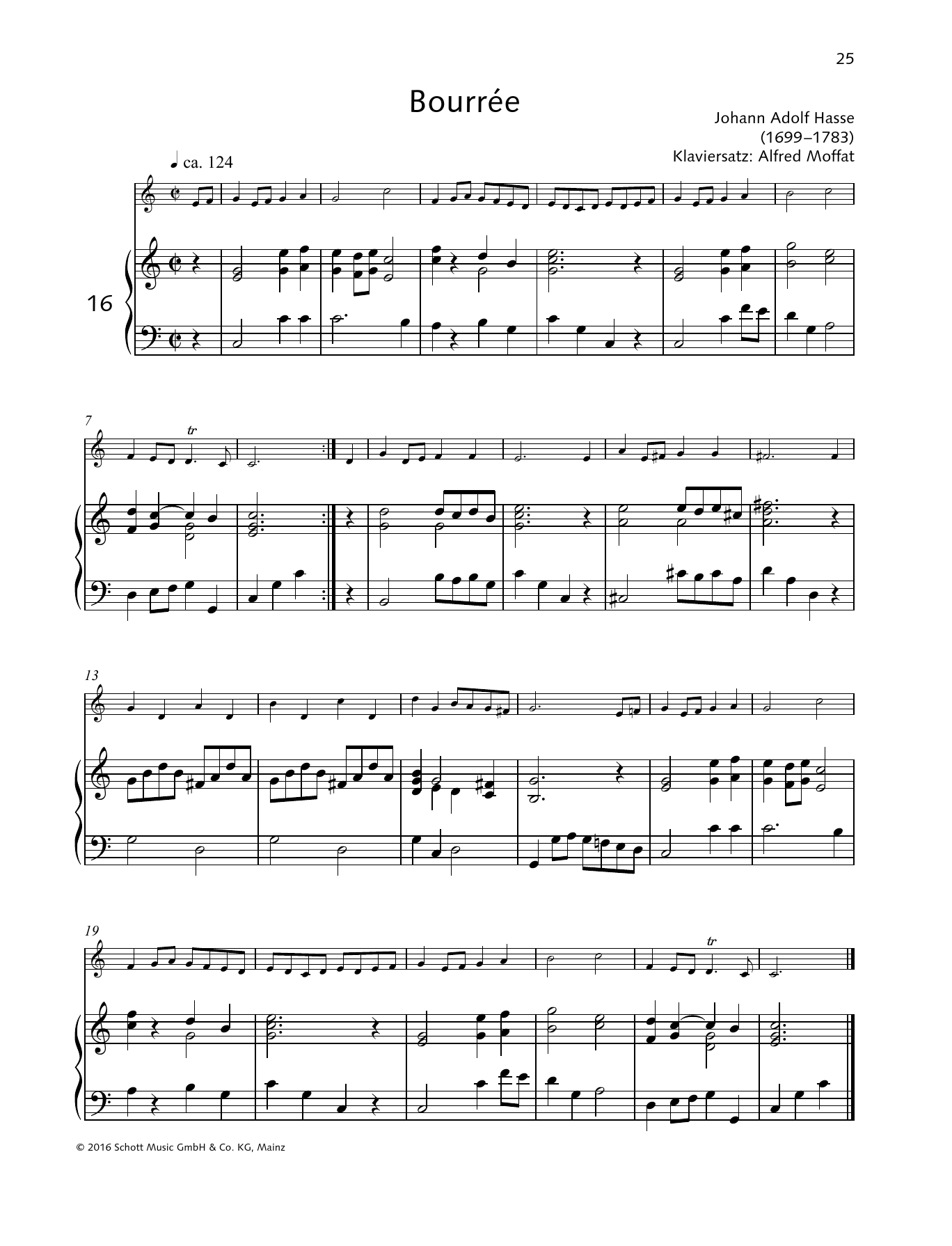 Elisabeth Kretschmann Bourree sheet music notes and chords arranged for Woodwind Solo