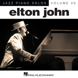 Elton John 'Blue Eyes [Jazz version] (arr. Brent Edstrom)' Piano Solo