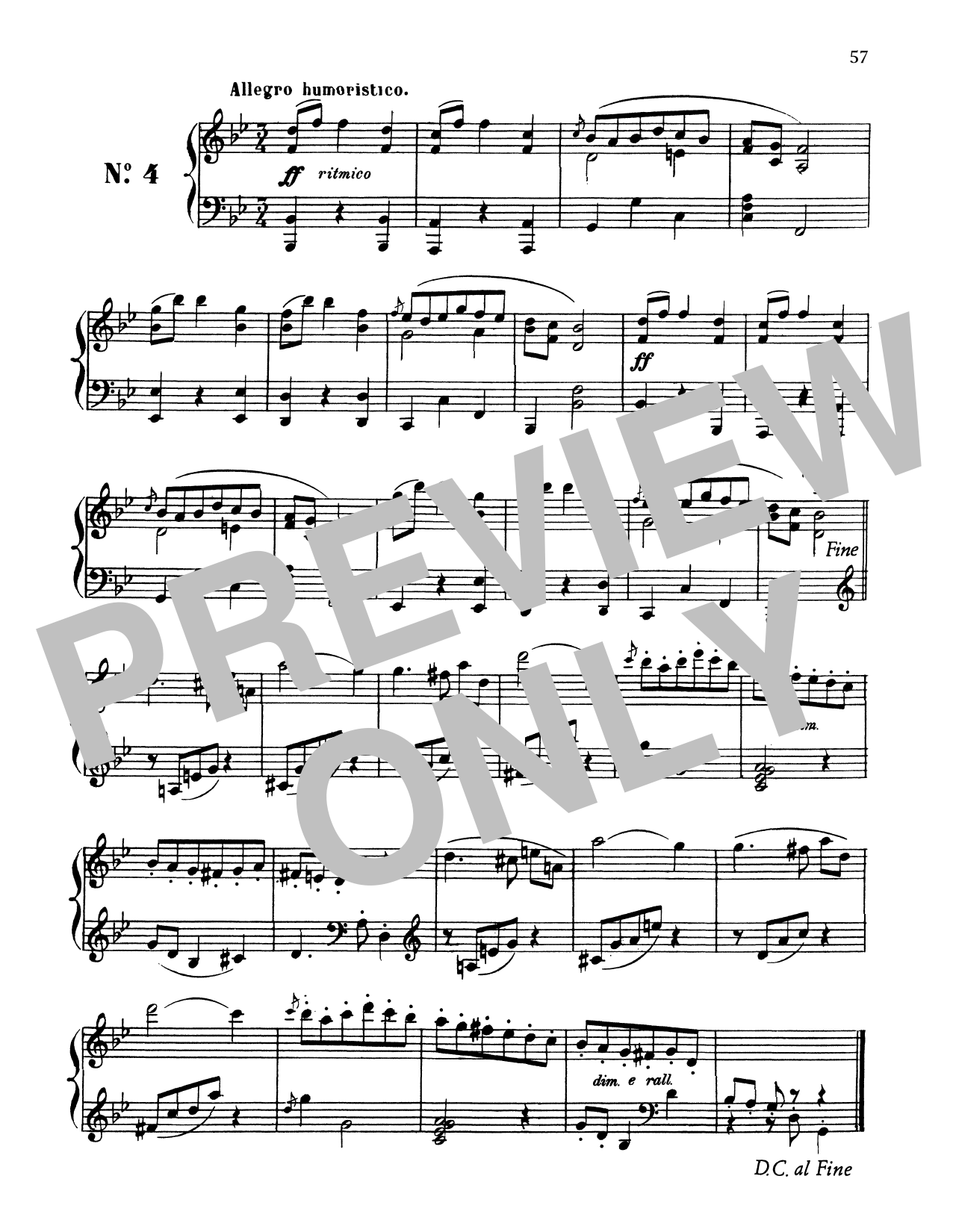 Enrique Granados Allegro Humoristico sheet music notes and chords arranged for Piano Solo