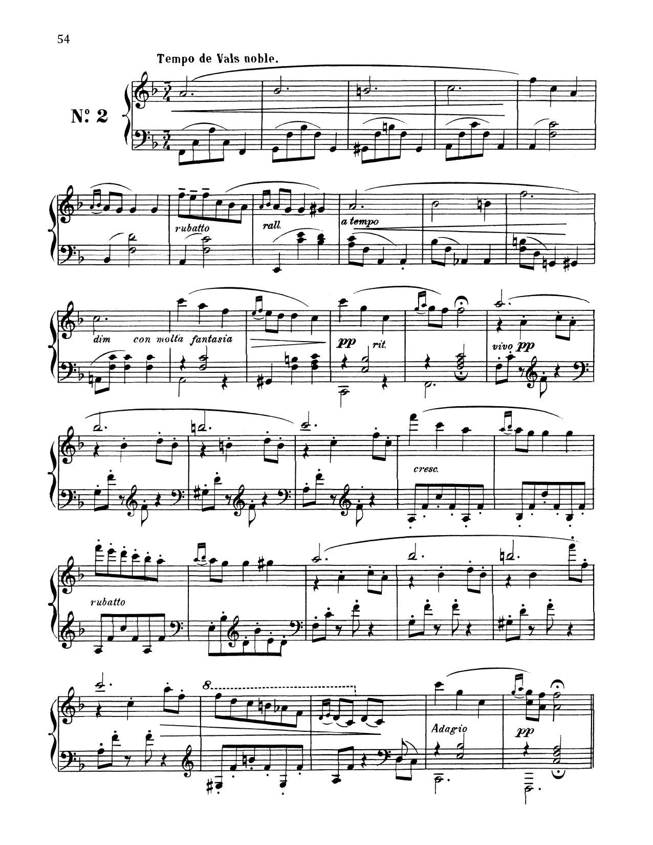 Enrique Granados Tempo De Vals Noble sheet music notes and chords arranged for Piano Solo