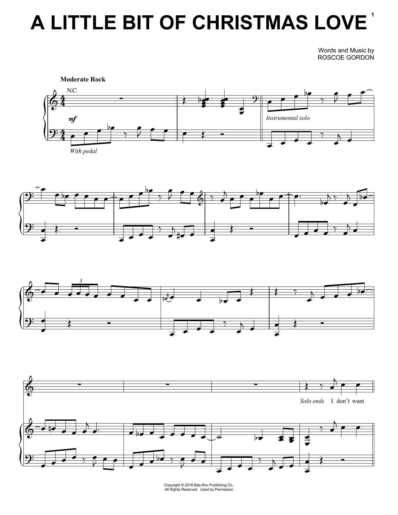 Eric Clapton A Little Bit Of Christmas Love sheet music notes and chords arranged for Piano, Vocal & Guitar Chords (Right-Hand Melody)