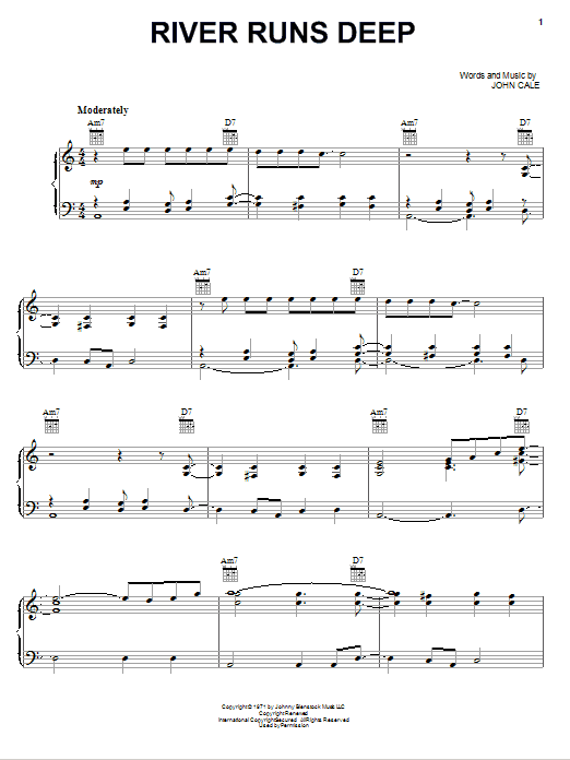 Eric Clapton River Runs Deep sheet music notes and chords arranged for Piano, Vocal & Guitar Chords (Right-Hand Melody)