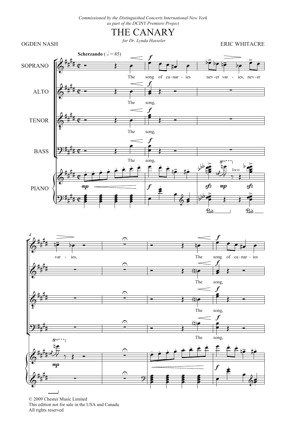 Eric Whitacre Animal Crackers, Vol. 2 sheet music notes and chords arranged for SATB Choir