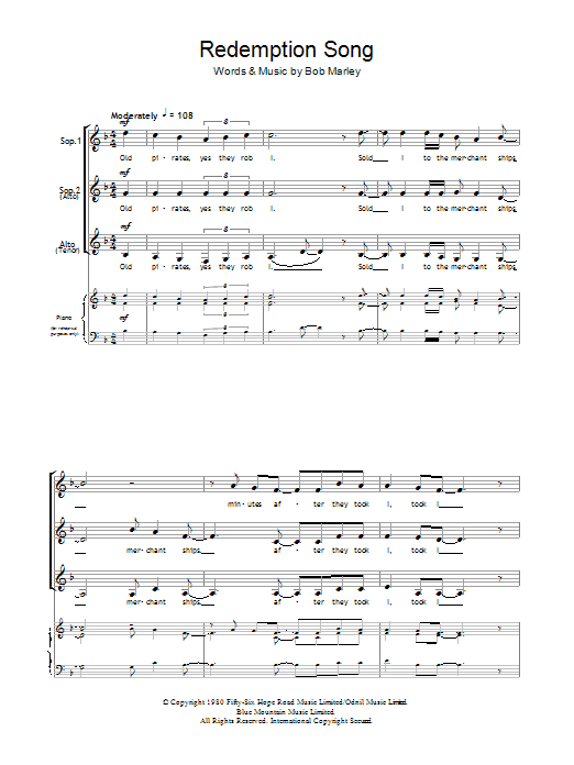 Eternal Redemption Song (arr. Barrie Carson Turner) sheet music notes and chords arranged for SSA Choir