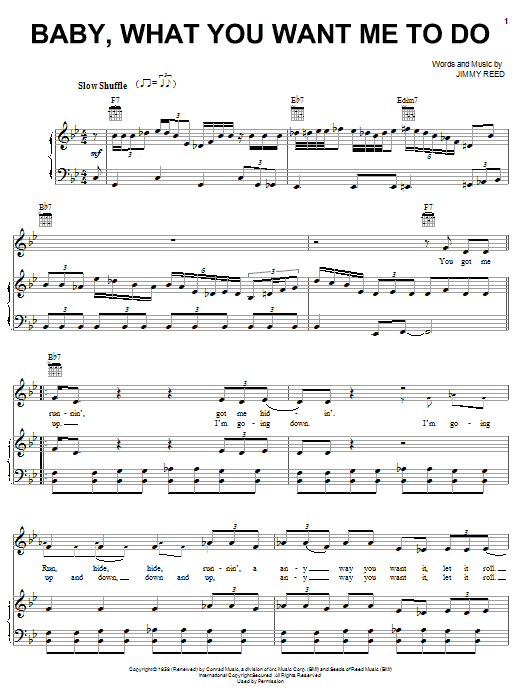 Etta James Baby, What You Want Me To Do sheet music notes and chords arranged for Alto Sax Solo