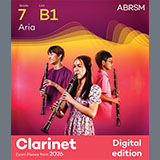 Eugène Bozza 'Aria (Grade 7, list B1, from the ABRSM Clarinet Syllabus from 2026)' Clarinet Solo