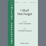 Evan Hammell 'I Shall Not Forget' SATB Choir