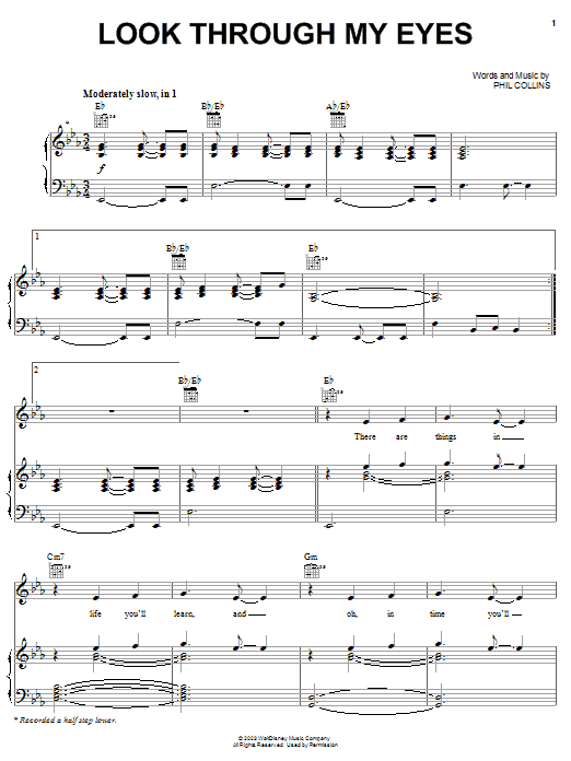 Everlife Look Through My Eyes sheet music notes and chords arranged for Piano, Vocal & Guitar Chords (Right-Hand Melody)