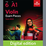 F. A. Bonporti 'Giga (Grade 6, A1, from the ABRSM Violin Syllabus from 2024)' Violin Solo