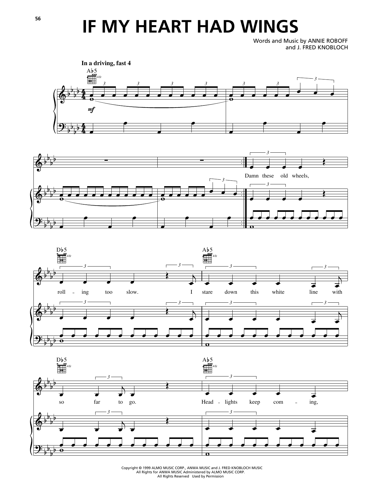 Faith Hill If My Heart Had Wings sheet music notes and chords arranged for Piano, Vocal & Guitar Chords (Right-Hand Melody)