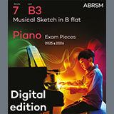 Felix Mendelssohn 'Musical Sketch in B flat (Grade 7, list B3, from the ABRSM Piano Syllabus 2025 & 2026)' Piano Solo