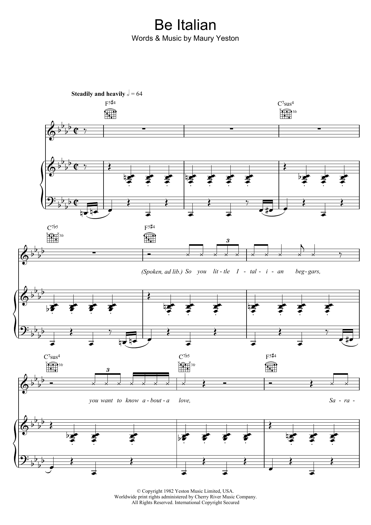 Fergie Be Italian sheet music notes and chords arranged for Piano, Vocal & Guitar Chords