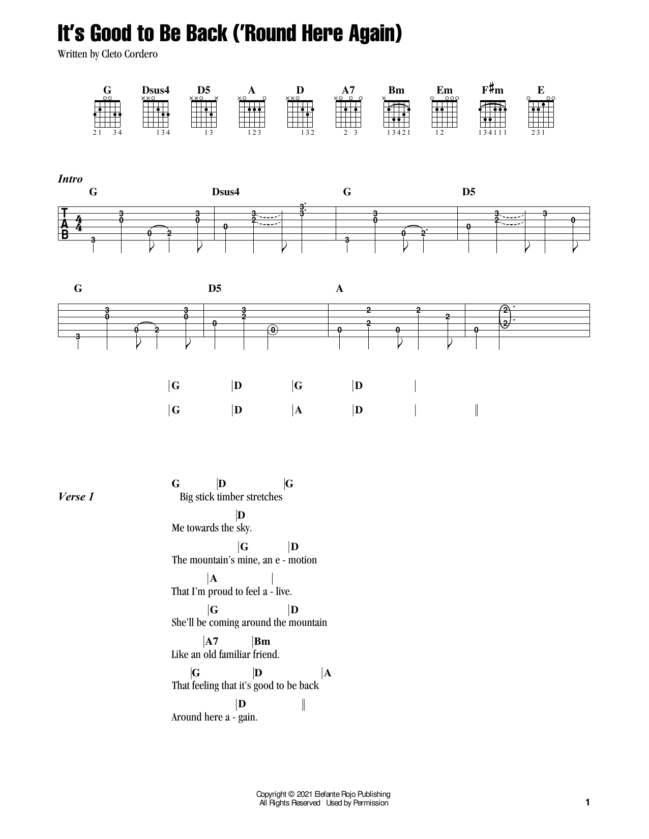 Flatland Cavalry It's Good To Be Back ('Round Here Again) sheet music notes and chords arranged for Guitar Chords/Lyrics