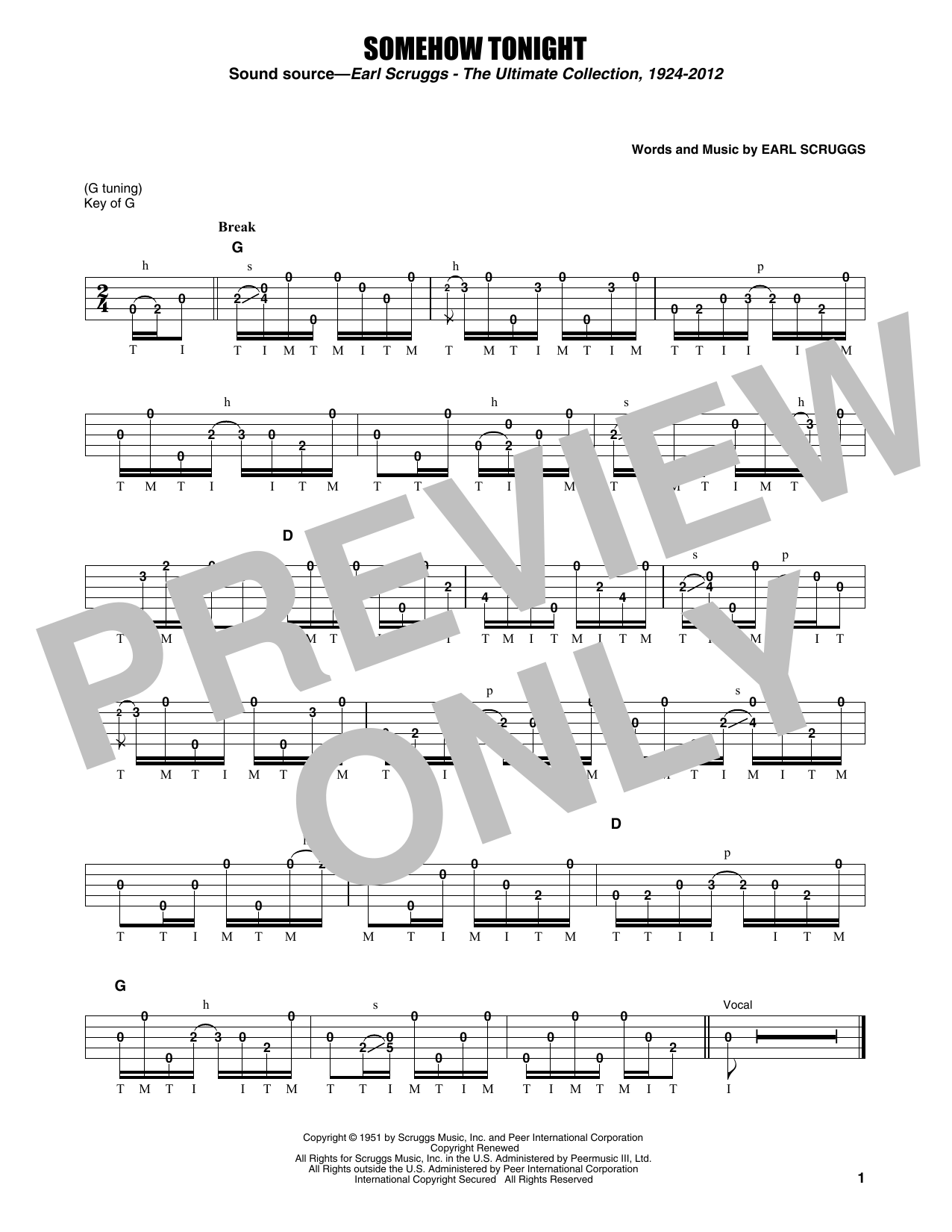 Flatt & Scruggs Somehow Tonight sheet music notes and chords arranged for Real Book – Melody, Lyrics & Chords