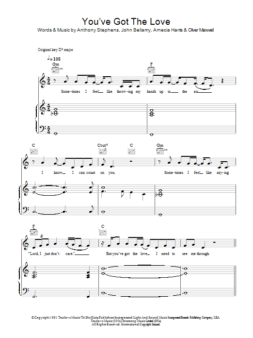 Florence And The  Machine You Got The Love sheet music notes and chords arranged for Piano, Vocal & Guitar Chords