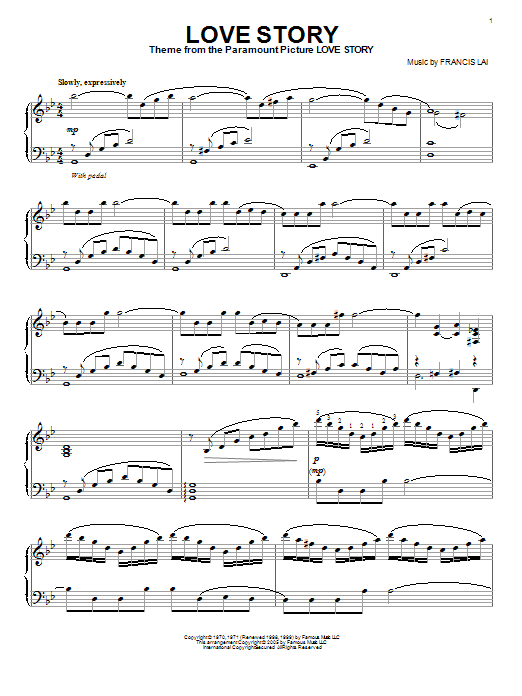 Francis Lai Love Story sheet music notes and chords arranged for Viola Solo