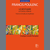 Francis Poulenc 'Le Bestiaire ou le Cortège d'Orphée (High Voice)' Piano & Vocal