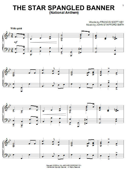 Francis Scott Key The Star-Spangled Banner sheet music notes and chords arranged for Bass Clarinet Solo
