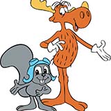 Frank Comstock 'Rocky & Bullwinkle' Piano, Vocal & Guitar Chords (Right-Hand Melody)