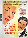 Frank Loesser 'Kiss The Boys Goodbye' Piano, Vocal & Guitar Chords (Right-Hand Melody)