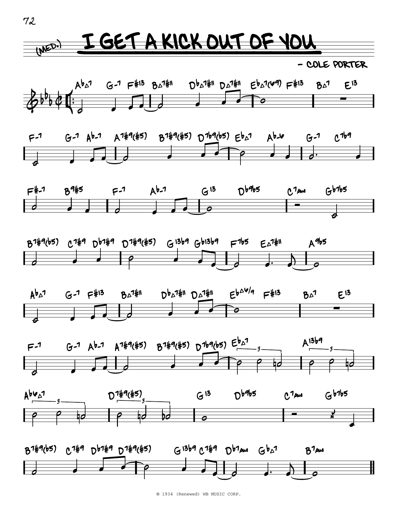 Frank Sinatra I Get A Kick Out Of You (arr. David Hazeltine) sheet music notes and chords arranged for Real Book – Enhanced Chords