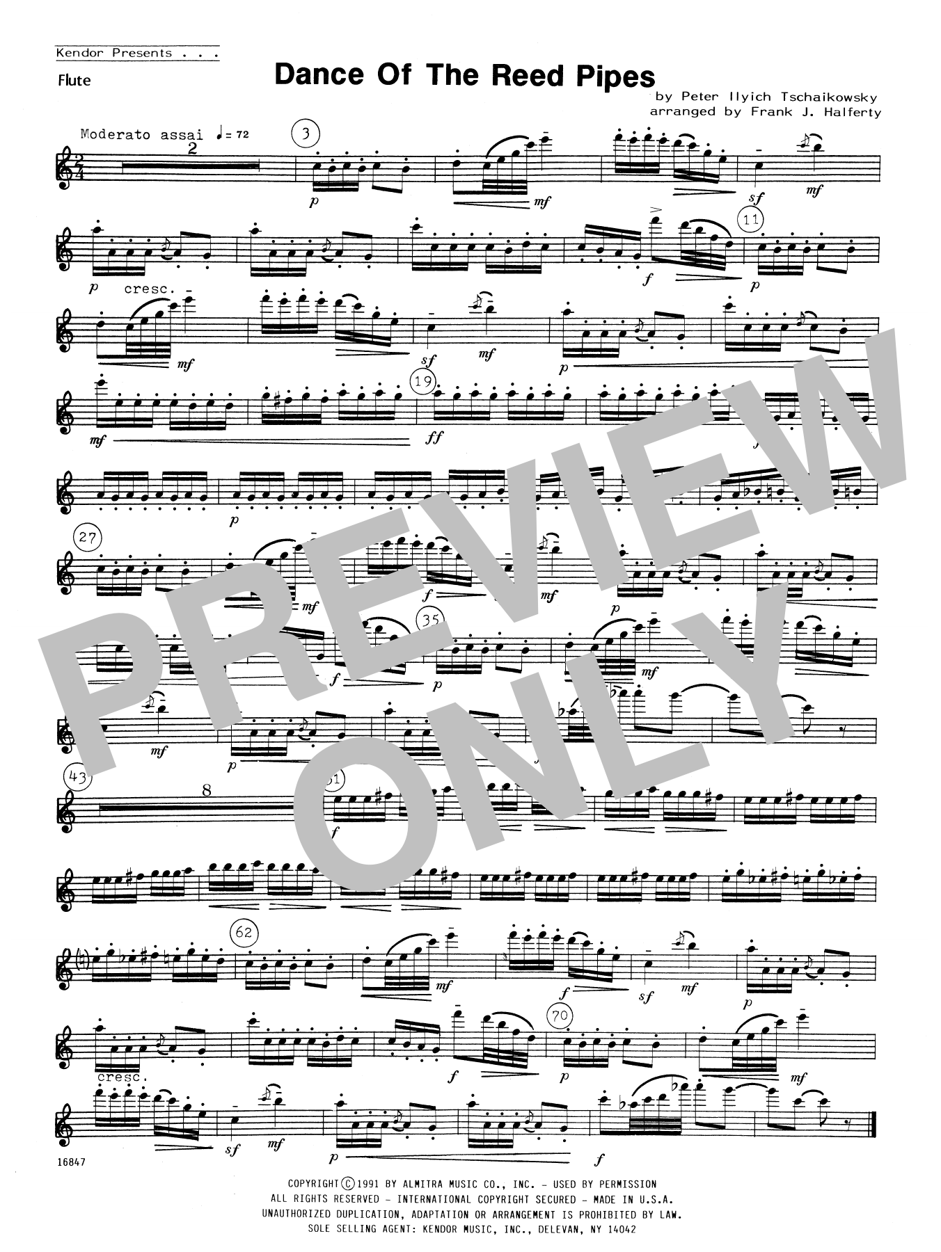 Frank J. Halferty Dance Of The Reed Pipes - Flute sheet music notes and chords. Download Printable PDF.