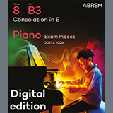 Franz Liszt 'Consolation in E (Grade 8, list B3, from the ABRSM Piano Syllabus 2025 & 2026)' Piano Solo