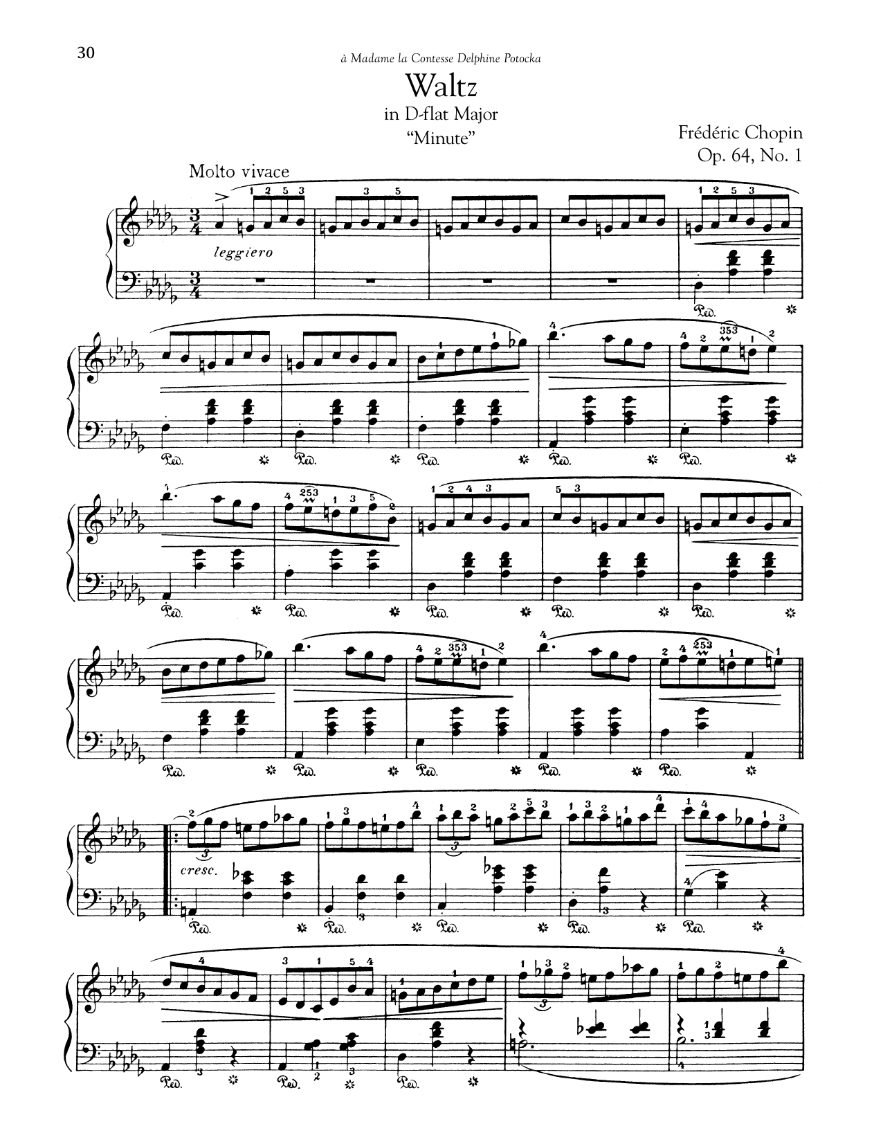Frédéric Chopin Waltz In D-Flat Major (