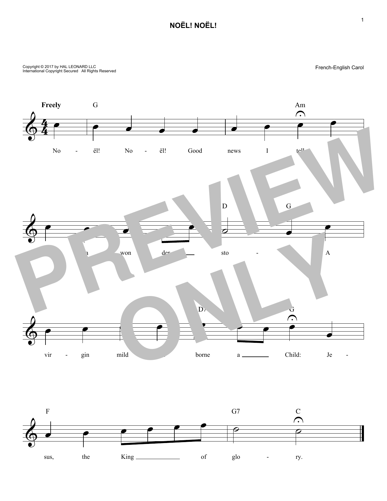 Traditional Carol Noel! Noel! sheet music notes and chords arranged for Lead Sheet / Fake Book